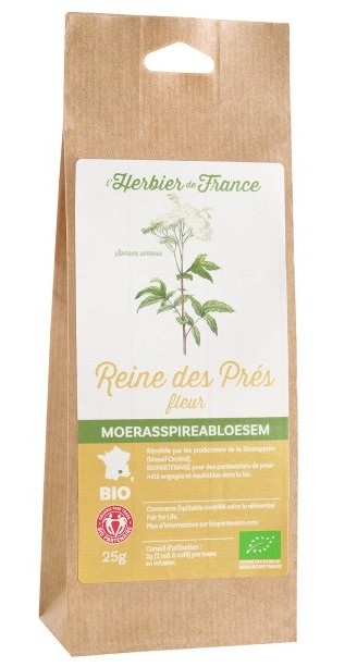 Reine des prés fleurs bio 25 gr - L'Herbier de France
